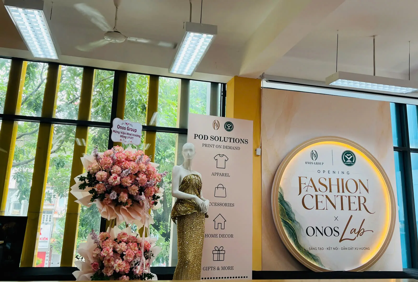 The team at the Fashion Center opening