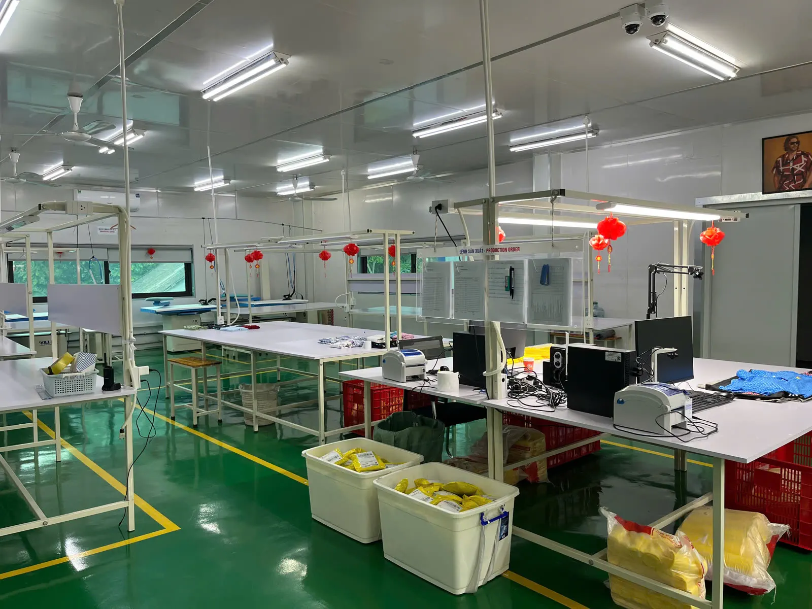 Inside the Onos printing and embroidery floor